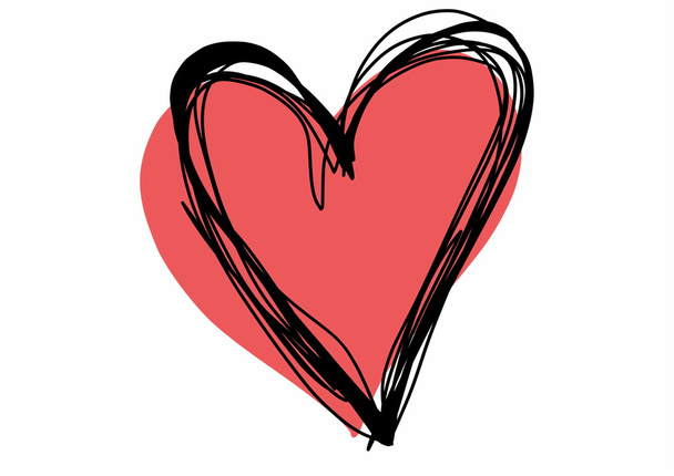 Doodle heart - Foto, afbeelding