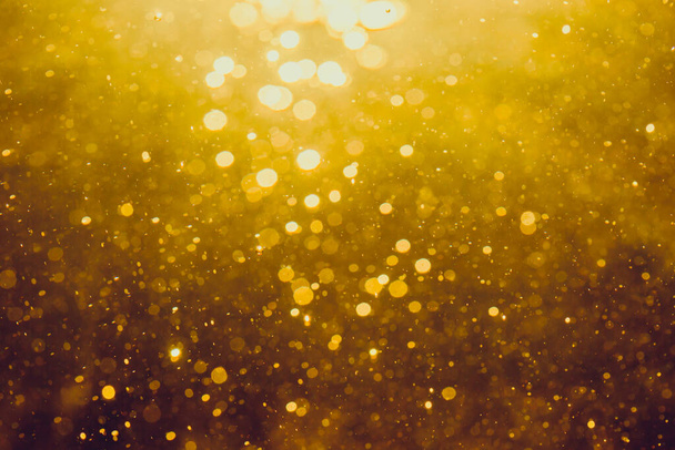 Gold abstract bokeh background - Fotoğraf, Görsel