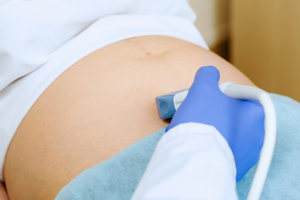 妊娠中の女性の医者の診察 - 写真・画像