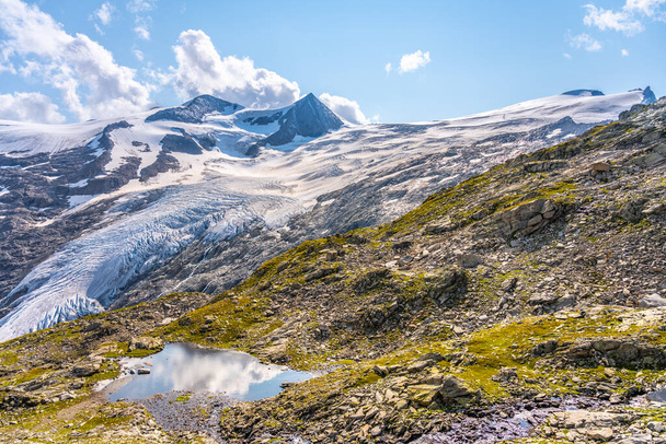 Lodowiec górski w Alpach Austriackich - Zdjęcie, obraz