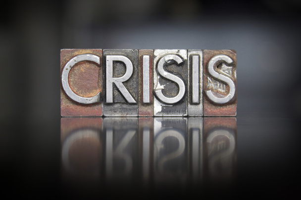 tipografía de crisis - Foto, imagen