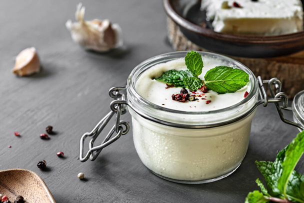 Homemade Feta cheese dip with Herbs and Spices - 写真・画像