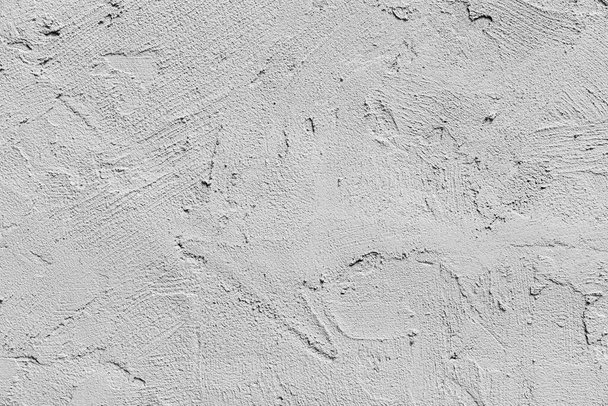 Hrubý povrch cement stěna malované bílé textury a pozadí bezešvé - Fotografie, Obrázek
