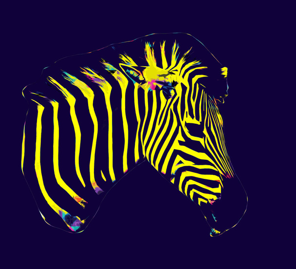 Рисунок зебры, эскиз африканской иллюстрации млекопитающих
 - Фото, изображение