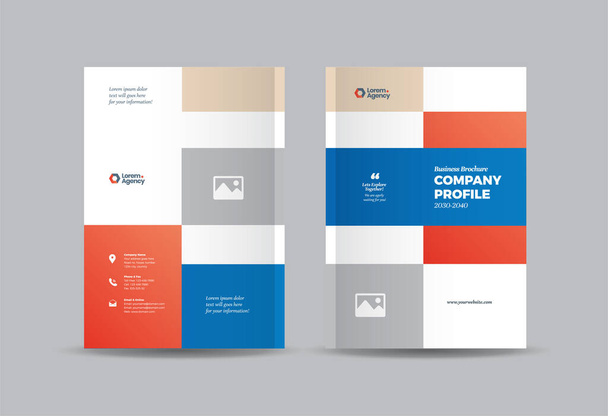 Business Brochure Cover Design or Annual Report and Company Profile Cover or Booklet and Catalog Cover  - Vektor, obrázek