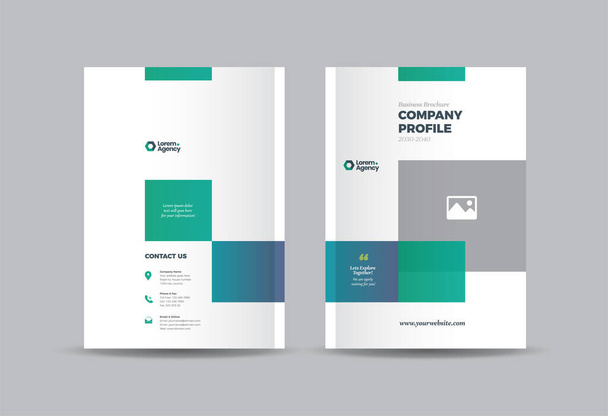Business Brochure Cover Design or Annual Report and Company Profile Cover or Booklet and Catalog Cover  - Vektor, obrázek