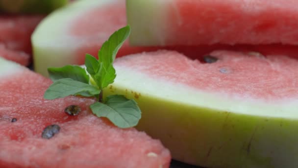 sladký meloun výseče - Záběry, video