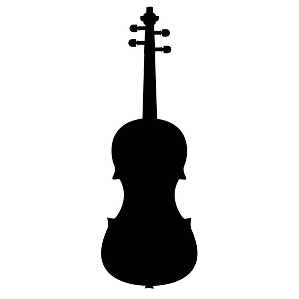 Ikona violoncella na bílém pozadí Logo violoncella. plochý styl. - Vektor, obrázek