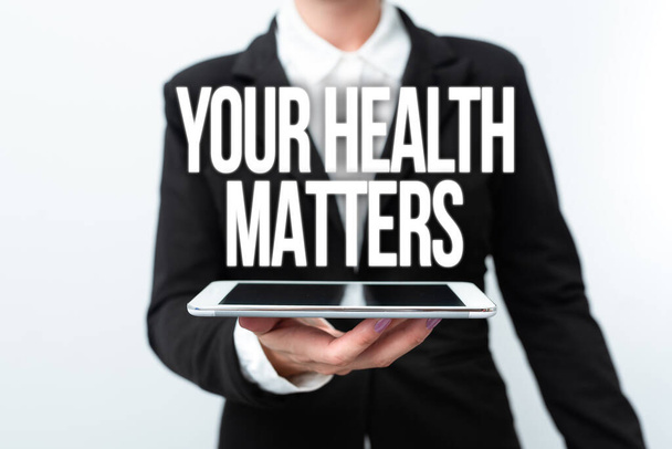 Titulek s textem o vašich zdravotních záležitostech. Podnikatelský koncept dobré zdraví je nejdůležitější mimo jiné prezentace nových technologických nápadů Diskuse o technologickém zlepšení - Fotografie, Obrázek