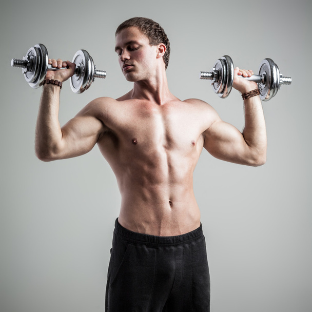 Fitness with dumbbells - Foto, immagini