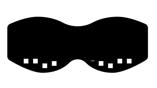 maschera occhio glyph icona animazione - Filmati, video