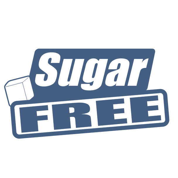 suiker gratis stempel - Vector, afbeelding