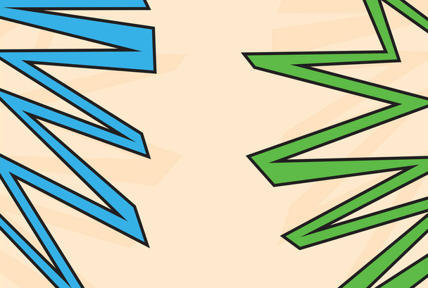 Abstracte achtergrond met kleurrijke zigzag lijn patroon - Vector, afbeelding