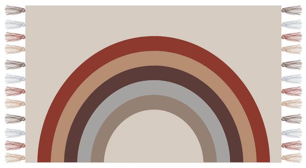 Teppiche, Teppiche und Badematten mit Textur und trendigen Farben auf Leinwand - Foto, Bild