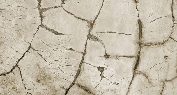 Gray cracked cement texture for background. wall scratches - Photo, Image