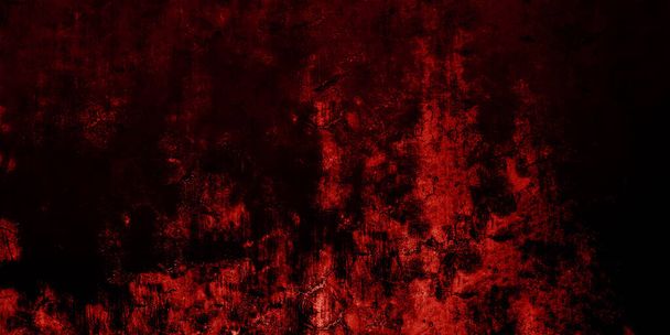 Κόκκινο τρομακτικό φόντο. Σκούρο grunge κόκκινη υφή σκυροδέματος - Φωτογραφία, εικόνα