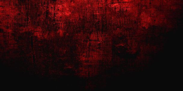 Fondo rojo de miedo. Grunge oscuro textura roja hormigón - Foto, Imagen