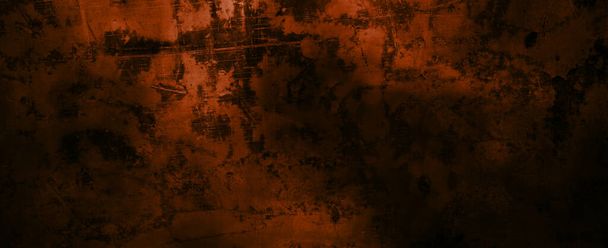Стена темная страшная. Темный цемент для фона. Ужасная стена, полная царапин - Фото, изображение