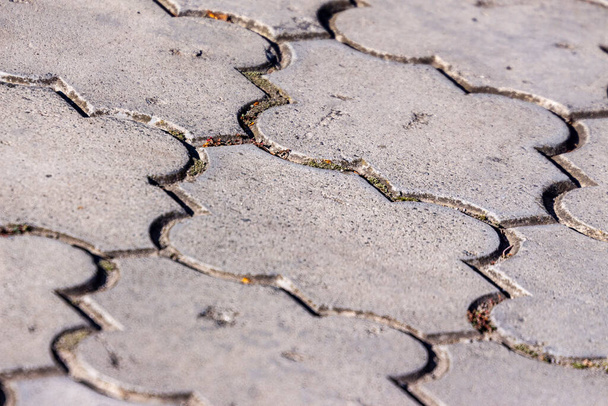 Concrete pavement on the sidewalk for backgrounds - 写真・画像