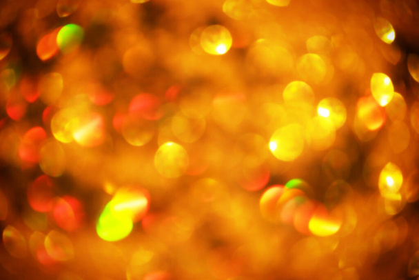 Блёстки в дефокусе, Новый год и Рождество. Светло-коричневый дефокус. - Фото, изображение