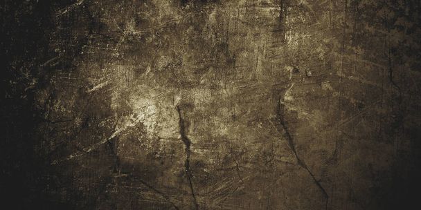 Shabby concrete walls full of scary scratches - Photo, Image