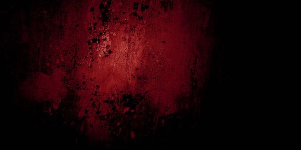 Sfondo horror rosso e nero. Grunge scuro struttura di cemento rosso - Foto, immagini