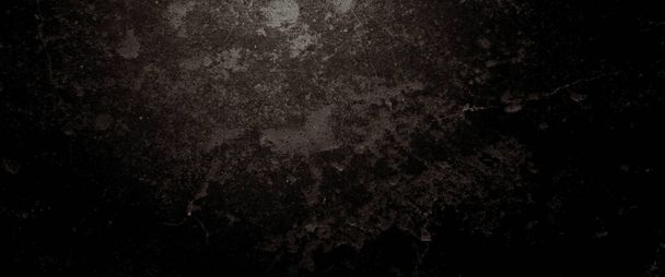 Horror Cement Texture. Grunge scary background. Wall Concrete Old black - Photo, Image
