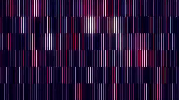 Iridescent colored strokes in stripes. Motion. Stylish background with lots of shiny moving strokes. Colored lines shimmer moving in stripes - Footage, Video