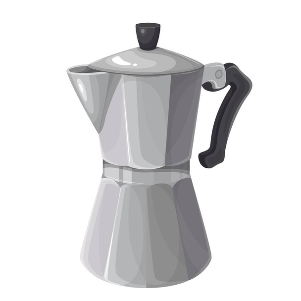 Moka Pot coffee maker - Vektor, obrázek