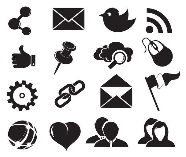 Social network icons - Vector, Image
