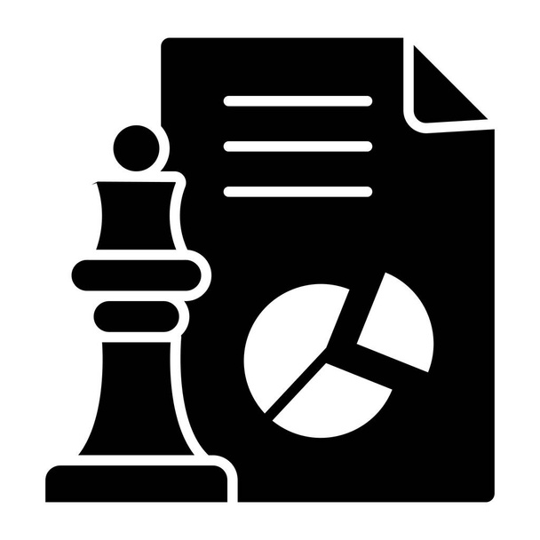 Geschäftsstrategie-Symbol, editierbarer Vektor - Vektor, Bild