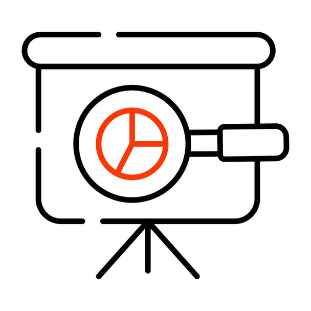 Edytowalna ikona prezentacji biznesowej - Wektor, obraz