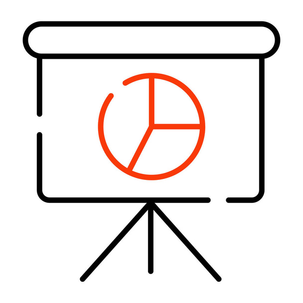 Une icône de conception modifiable de la présentation de l'entreprise - Vecteur, image