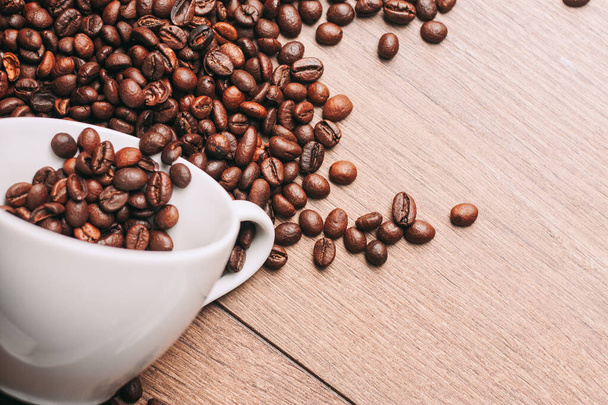 コーヒー豆茶色のモカ豆のクローズアップ食品 - 写真・画像