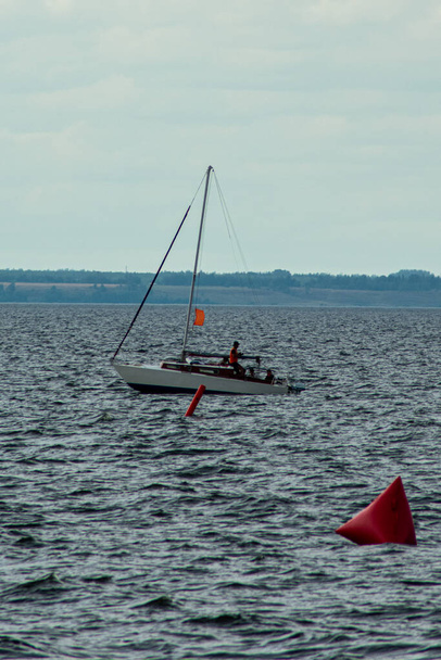 dětská plachtění regata na řece Volze - Fotografie, Obrázek
