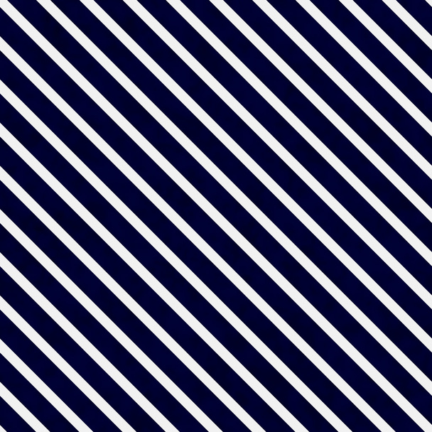 Navy Blue and White Striped Pattern Repeat Background - Photo, Image