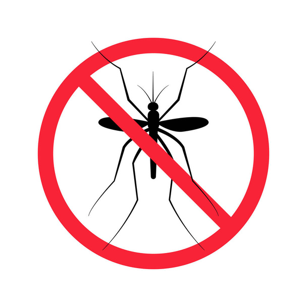Τα κουνούπια δεν έχουν εικόνα. Καταπολέμηση των κουνουπιών και των ιπτάμενων εντόμων, σταματήστε τα κουνούπια. Έλεγχος εντόμων. Στερεό μαύρο διανυσματικό εικονίδιο απομονωμένο σε λευκό φόντο - Διάνυσμα, εικόνα
