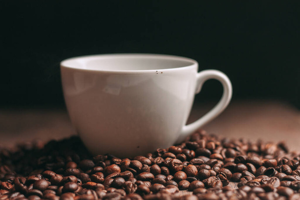 coffee beans breakfast fresh scent caffeine pattern - Zdjęcie, obraz
