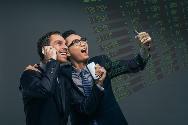 Happy financial brokers - Photo, Image