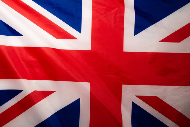 Great britain flag as a background. Top view.  - Foto, afbeelding
