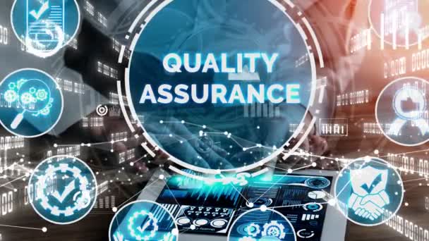 QA Quality Assurance and Quality Control konceptuální - Záběry, video
