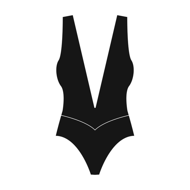 Unterwäsche Vektor icon.Black Vektor Symbol isoliert auf weißem Hintergrund Unterwäsche. - Vektor, Bild