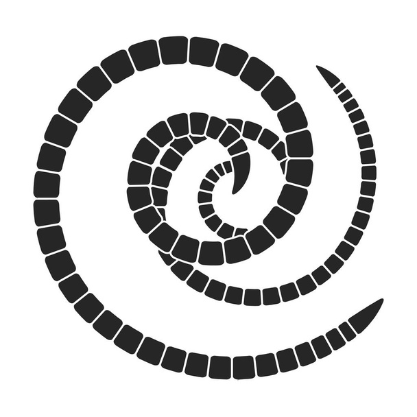 Parasieten vector icon.Black vector pictogram geïsoleerd op witte achtergrond parasieten. - Vector, afbeelding