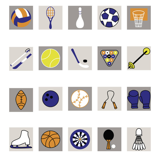 Healthy sports, illustration, vector, on a white background. - Vector, Image