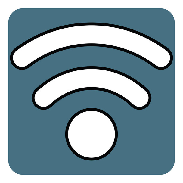 Wifi connection, illustration, vector, on a white background. - Vector, Image