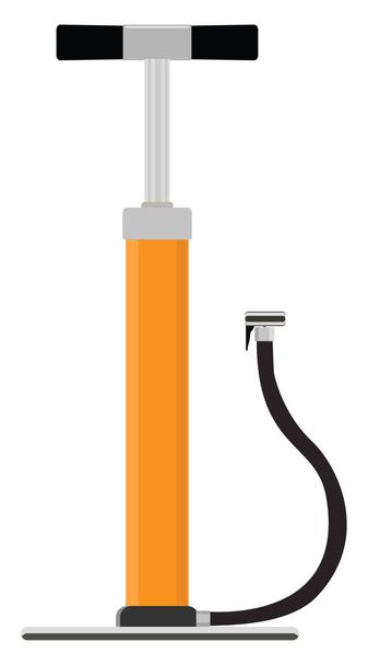 Air pump, illustration, vector on a white background. - Vector, Image