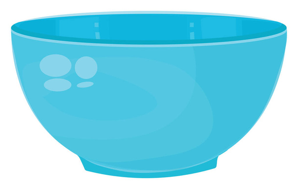 Empty bowl, illustration, vector on a white background. - Vector, Image