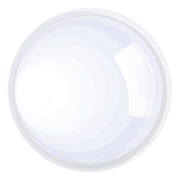 Glass ball, illustration, vector on a white background. - Vector, Image
