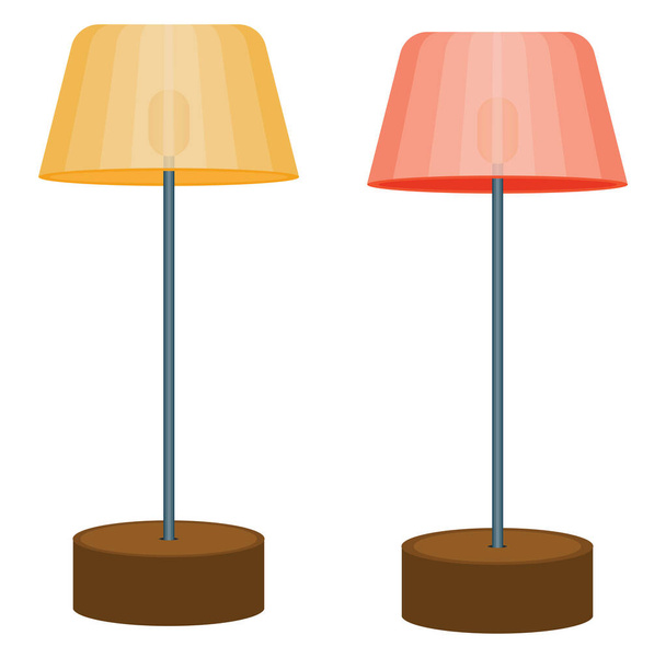 House lamps, illustration, vector on a white background. - Vector, Image