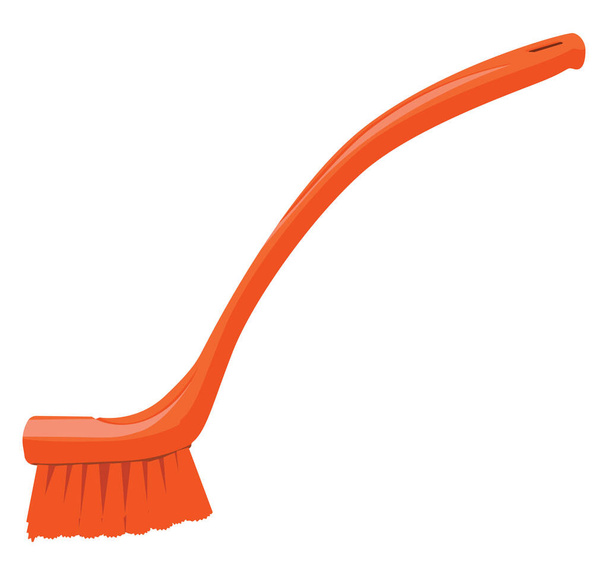 Toilet broom, illustration, vector on a white background. - Vector, Image